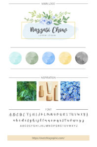 watercolor logo brand identity